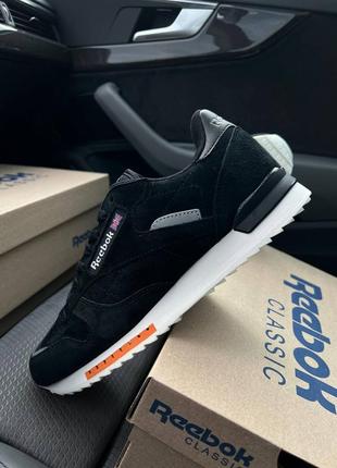 Reebok classic black white, кроссовки мужские ёжек, мужские кроссовки рыбок