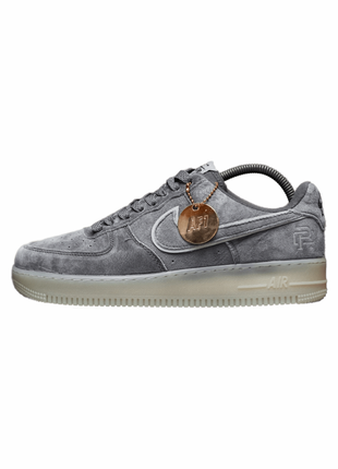 Мужские кроссовки air force low suede gray.