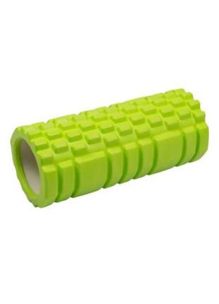 Массажный роллер easyfit grid roller mini 30 см салатовый