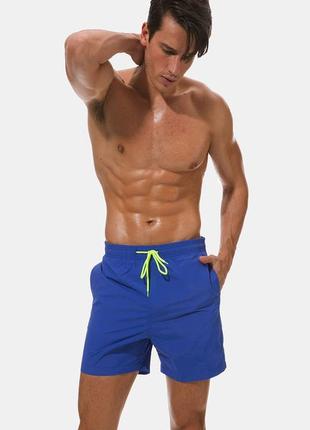 Мужские плавательные шорты escatch (шорты для плаванья/плавки), цвет синий2 фото
