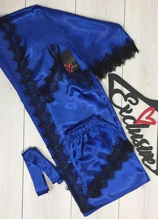 Комплект атлас пижама