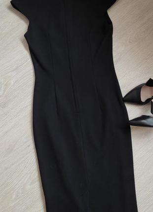 Платье карандаш плаття футляр міді чорно-біле asos4 фото