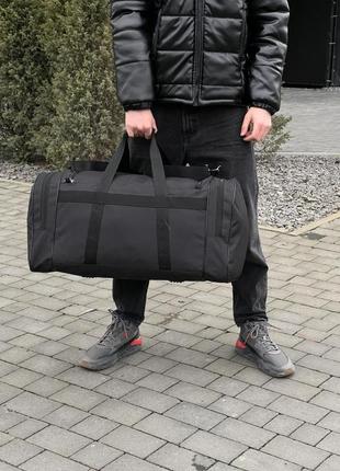 Дорожная сумка черная puma белое лого2 фото