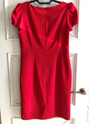Классическое красное платье офис и вечер2 фото