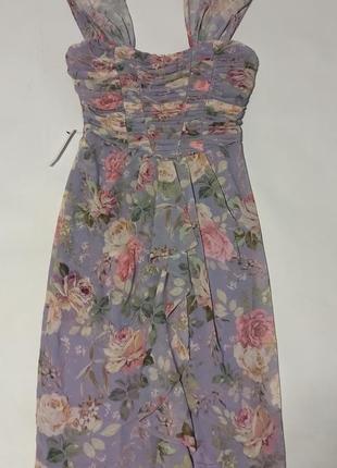 Шикарна нова сукня в квітковий принт на спущені плечі.1 фото