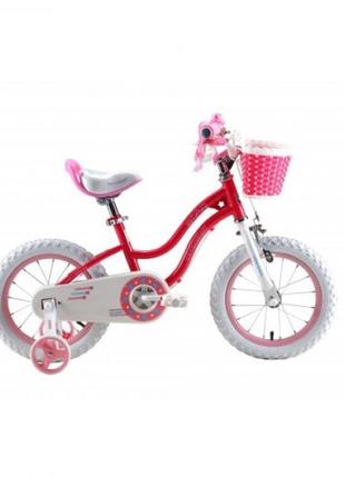 Детский велосипед 2-х колесный 16'' (от 4 до 6 лет) royal baby little swan stargirl красный