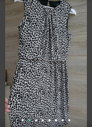 Леопардовое платье next uk 122 фото