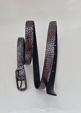Ремень massimo dutti, кожаный ремень massimo dutti, узкий ремень кожа, серебряный ремень, брендовый ремень
