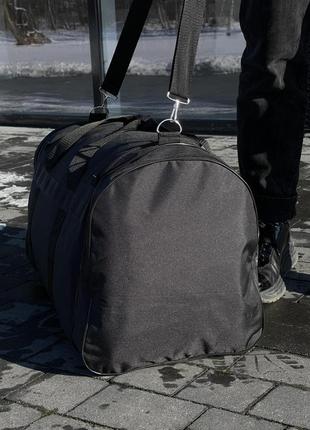 Дорожная сумка черная nike белое лого6 фото