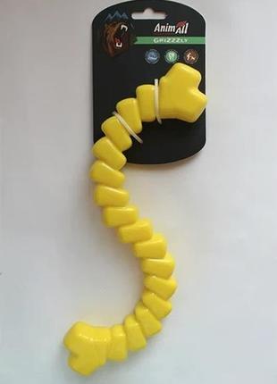 Іграшка мотиваційний шнур animall grizzzly 9802 33х11.5х3.4 см жовтий (6914068019802)