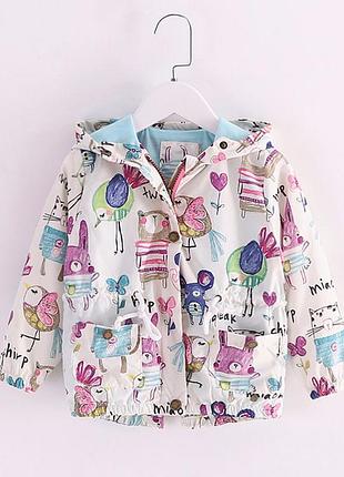 Куртка на дівчинку, вітровка на дівчинку, куртка на осінь для дівчинки, рр. 68-110