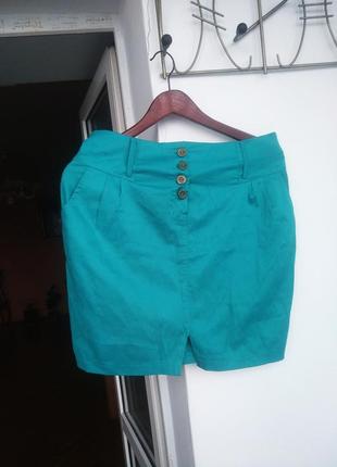 Новая юбка мини с карманами, 44-46