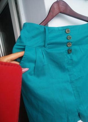 Новая юбка мини с карманами, 44-462 фото