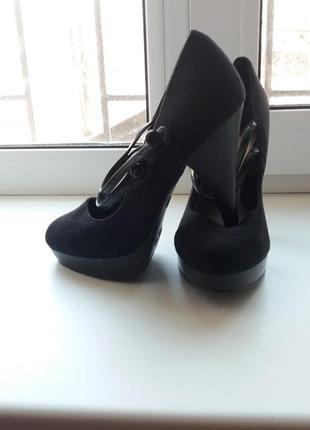 Туфли замшевые лаковые от new look2 фото