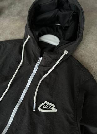 Куртка ветровка анорак мастерка мужская air nike серая курточка ветровка мужская найк серая3 фото