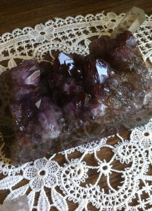 Друза аметиста натуральный камень 901 г декор