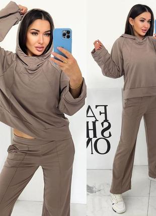 Женский свободный оверсайз костюм