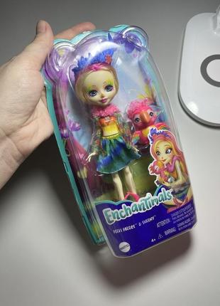 Кукла попугай пики энчантималс enchantimals peeki parrot doll