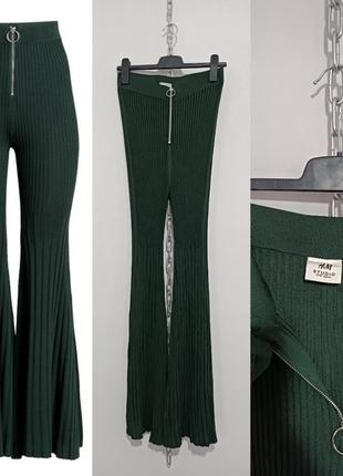 Брюки клёш трикотажные на высокой посадке Трикотажное h&m studio, 170/76 cm
