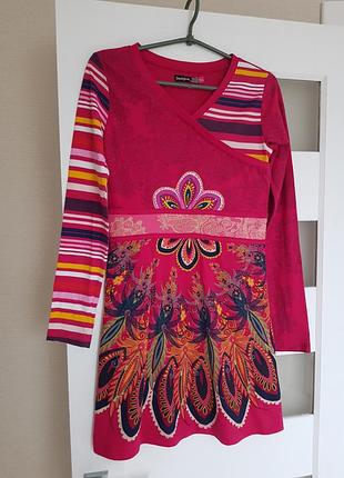 Яркое хлопковое платье от desigual 2