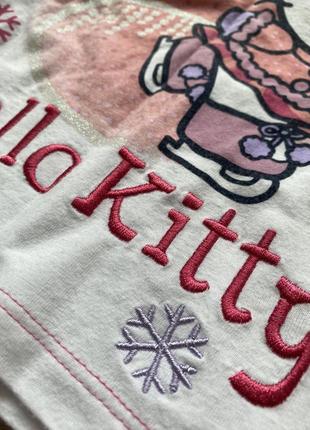 Піжама бавовняна натуральна на дівчинку з котиками hello kitty 86 923 фото