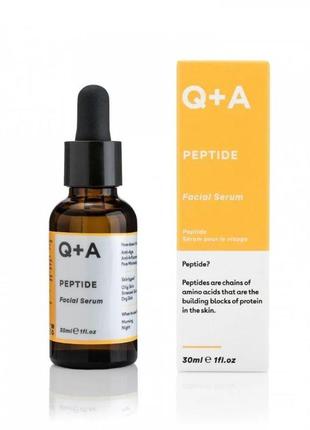 Пептидна сироватка для обличчя q+a peptide facial serum 30 мл