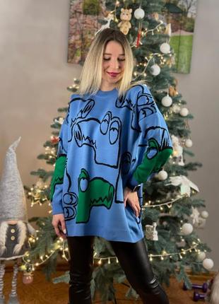 Нарядная яркая молодежная женская кофта туника р. 50