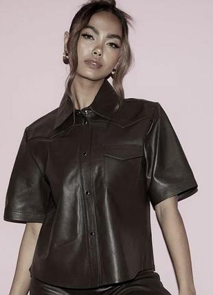 Jack jones рубашка куртка натуральная кожа