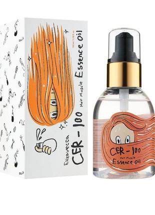 Масло - есенція на основі олій для зміцнення волосся elizavecca cer-100 hair muscle essence oil