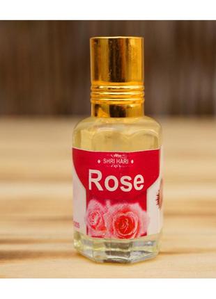 Rose oil 10мл. ароматическое масло вриндаван1 фото