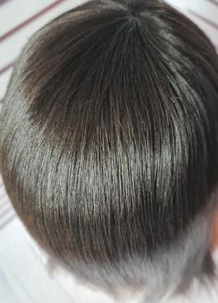 Парик накладка топер шиньон 100% натуральный волос5 фото
