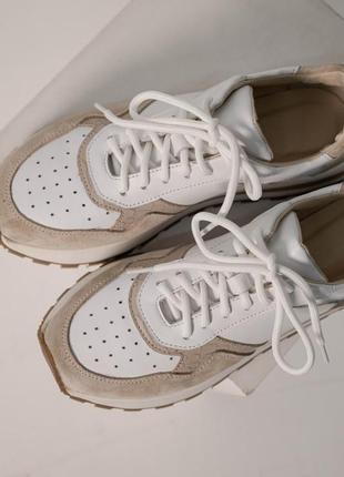 Стильні шкіряні замшеві кросівки з перфорацією кроси з натуральної шкіри9 фото