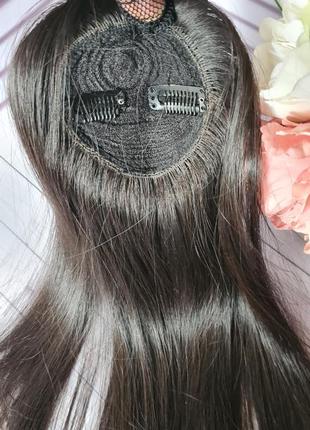 Парик накладка топер шиньон 100% натуральный волос9 фото