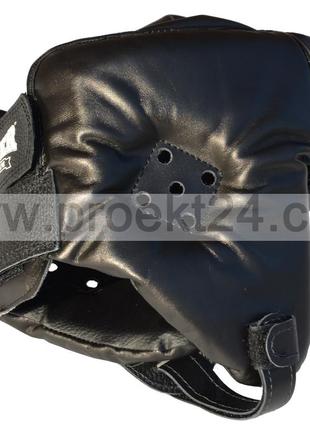 Шлем каратэ boxer м кожа черный5 фото