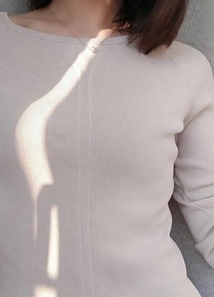 Гольф джемпер светр светрик кофта базовий в рубчик3 фото