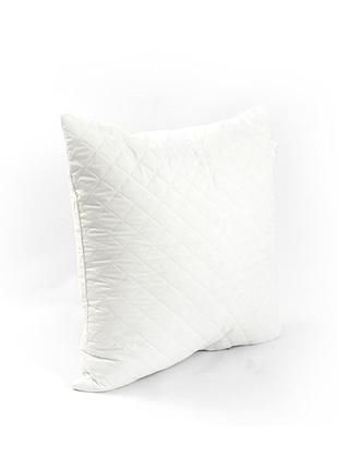 Подушка 70х70 силіконова стеганга на блискавці "ромб"