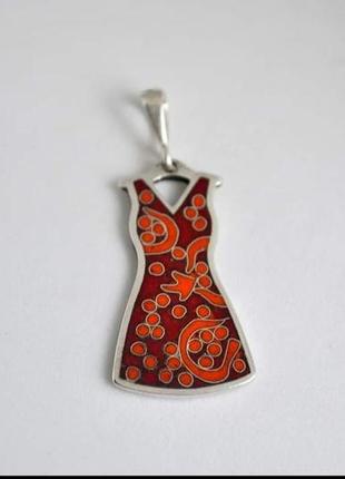 Кулон minankari срібло з грузинською емаллю