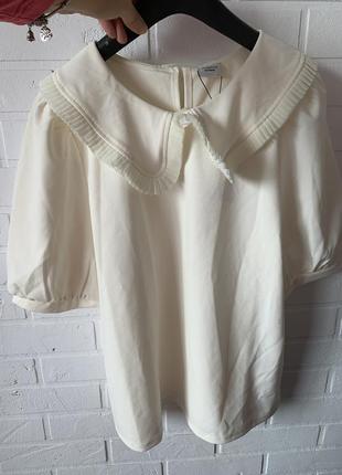 Брендова блузка з шикарним воротником jacgueline de ung2 фото