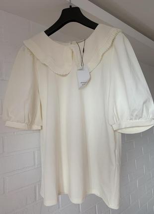 Брендова блузка з шикарним воротником jacgueline de ung1 фото