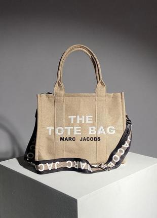 Сумка в стиле marc jacobs the large tote bag beige#hile