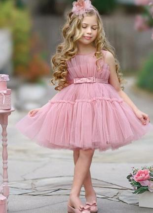 Сукня для дівчинки святкова нова дитяча дуже пишна плаття 1рік рочок 1 2 3 4 5 роки рожева на день народження свято весілля плаття принцеси красиве