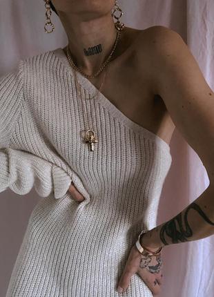 Теплое длинное платье asos