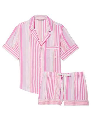Victoria ́s victorias secret віктория сикрет піжама, костюм для сну flannel short pj set