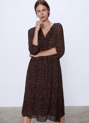 Сукня в леопардовий принт zara