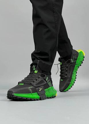 🔥чоловічі кросівки reebok zig kinetica edge black green