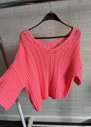 Яскраво-рожевий светр від next2 фото