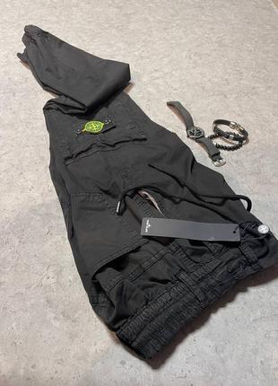 Брендовые штаны стон айленд/качественные джинсы stone island в черном цвете на каждый день2 фото