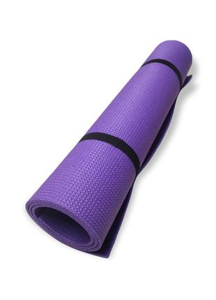 Коврик для фитнеса naprolom 1100х600х5 тисненый фиолетовый1 фото
