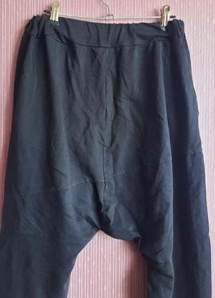 Дизайнерские итальянские штаны со спущеной матней низким шаговым швом,слонкой как rundholz rick owen gortz  made in italy8 фото