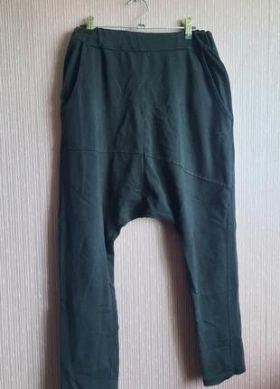 Дизайнерские итальянские штаны со спущеной матней низким шаговым швом,слонкой как rundholz rick owen gortz  made in italy9 фото